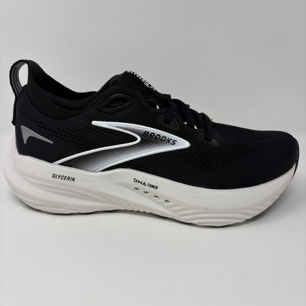 Brooks Glycerin 22 Women's Size 5.5 Black White Running Shoes (1204341B090)